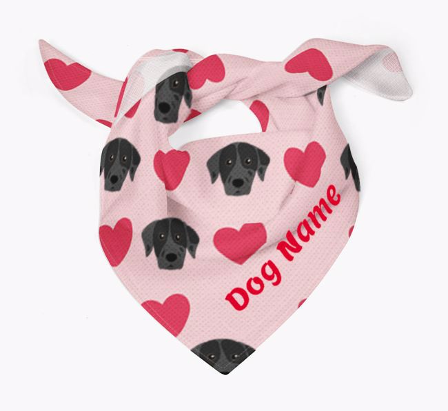 'Heart Pattern' - Personalized {breedFullName} Bandana